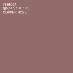 #936C6A - Copper Rose Color Image
